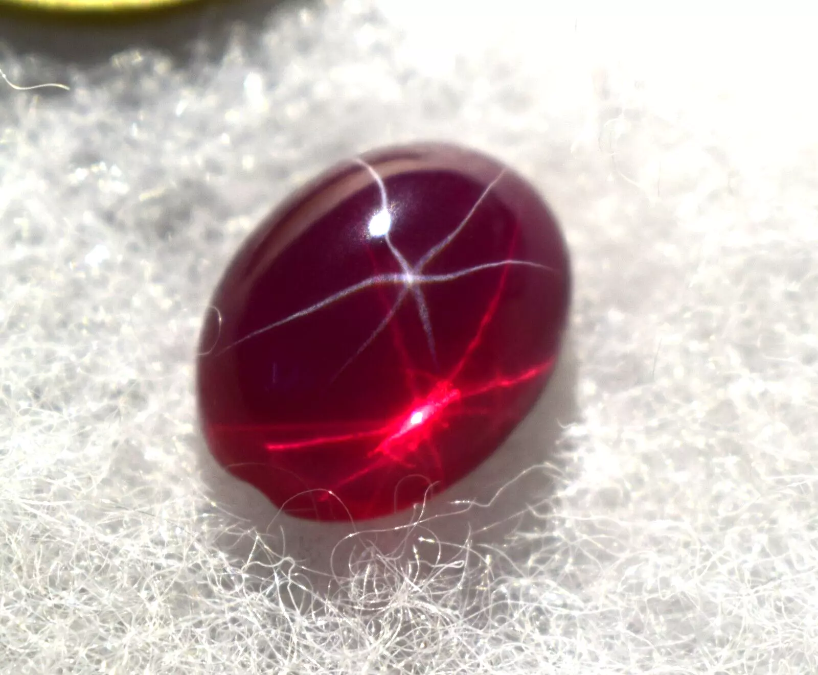 Myanmar's Certified Natural Star Red Ruby 15.00 Ct Cabochon Cut Loose Gems